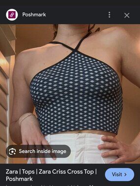 Zara Criss Cross Top